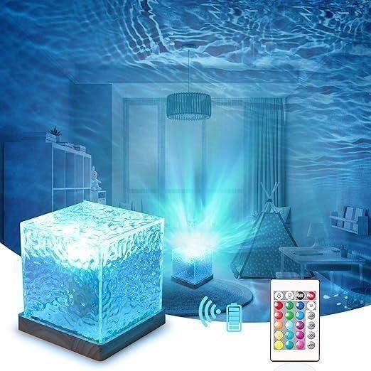 Rotating Water Ripple Night Light Aura Lamp 0796fc-4c