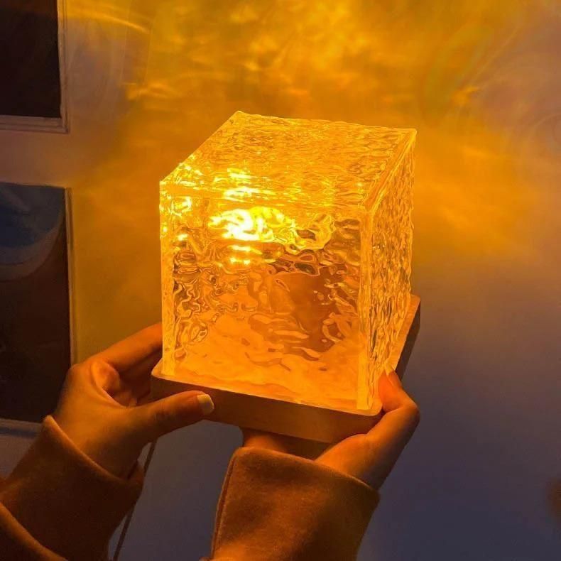 Rotating Water Ripple Night Light Aura Lamp 0796fc-4c