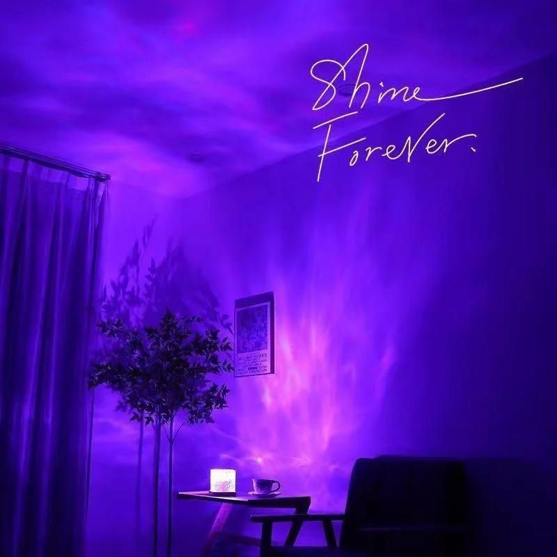 Rotating Water Ripple Night Light Aura Lamp 0796fc-4c