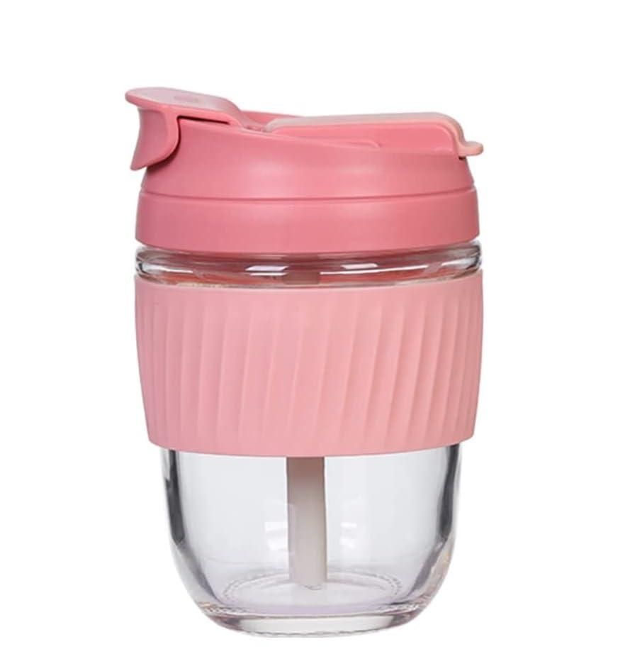 Glass Tumbler with Airtight Lid and Straw 0796fc-4c