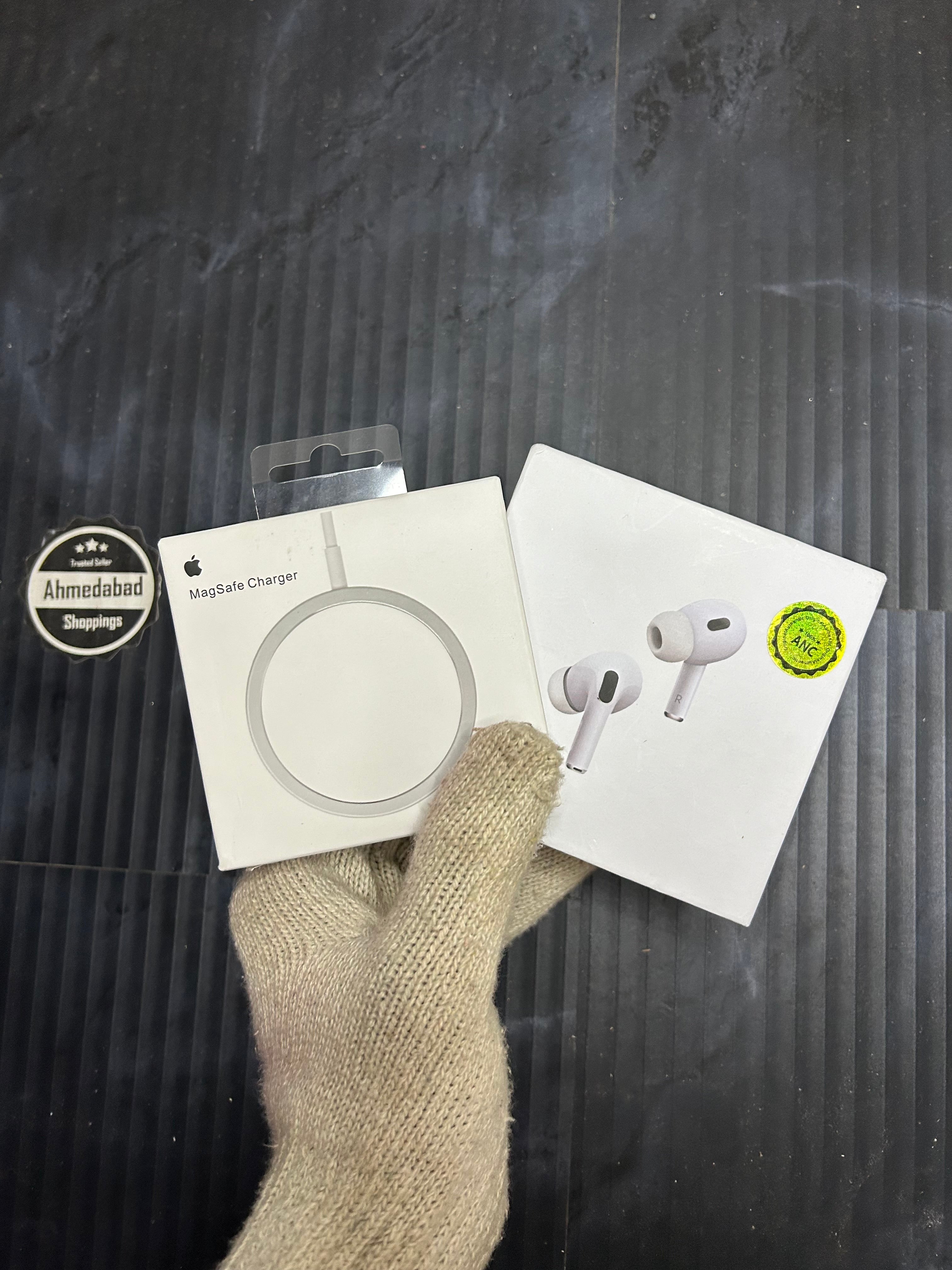 AirPods Pro 2 & Magesafe Wireless Charger COMBO OFFER AHMEDABAD SHOPPINGS