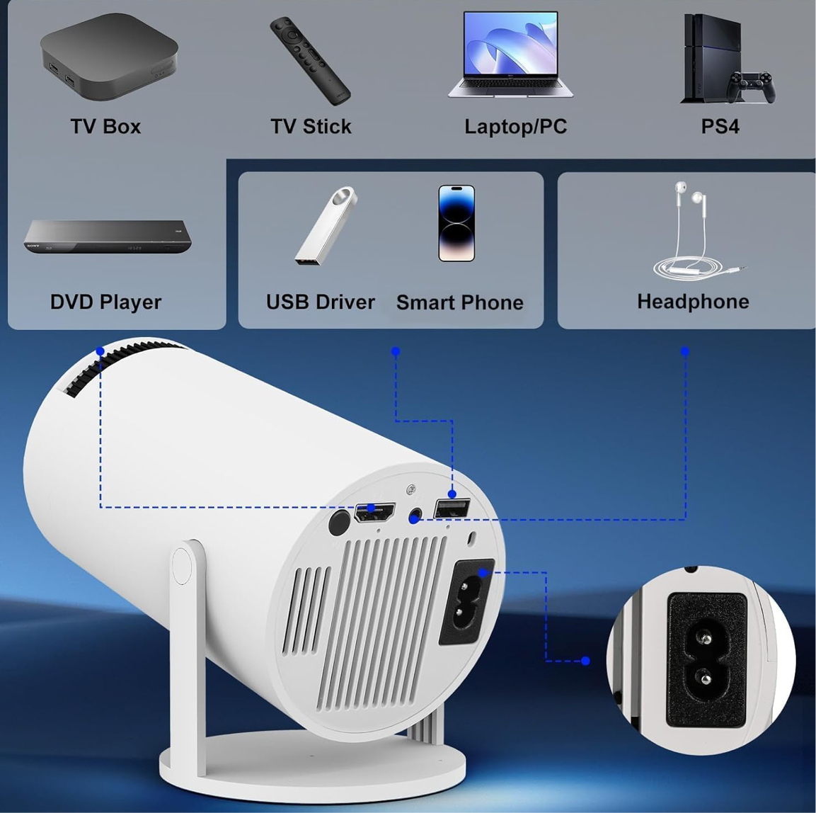 SMART PROJECTOR 4K HD WITH ANDROID 11 AHMEDABAD SHOPPINGS
