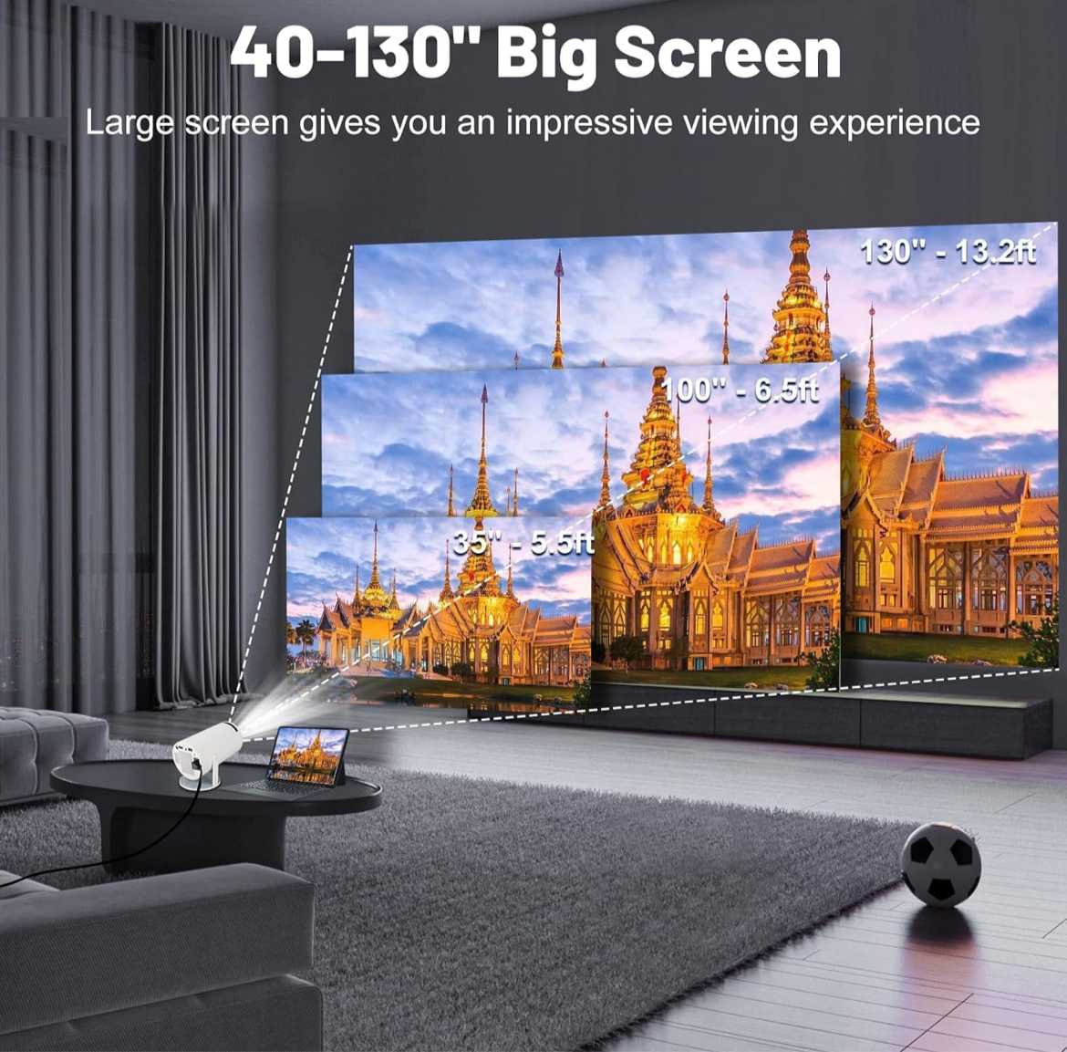 SMART PROJECTOR 4K HD WITH ANDROID 11 AHMEDABAD SHOPPINGS